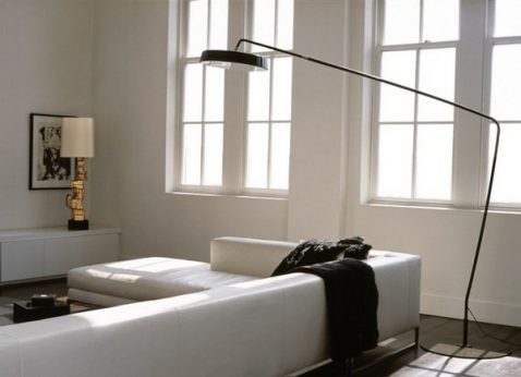 Decorating-ideas-lighting-floor-lamp-simple-design-purist-living-room