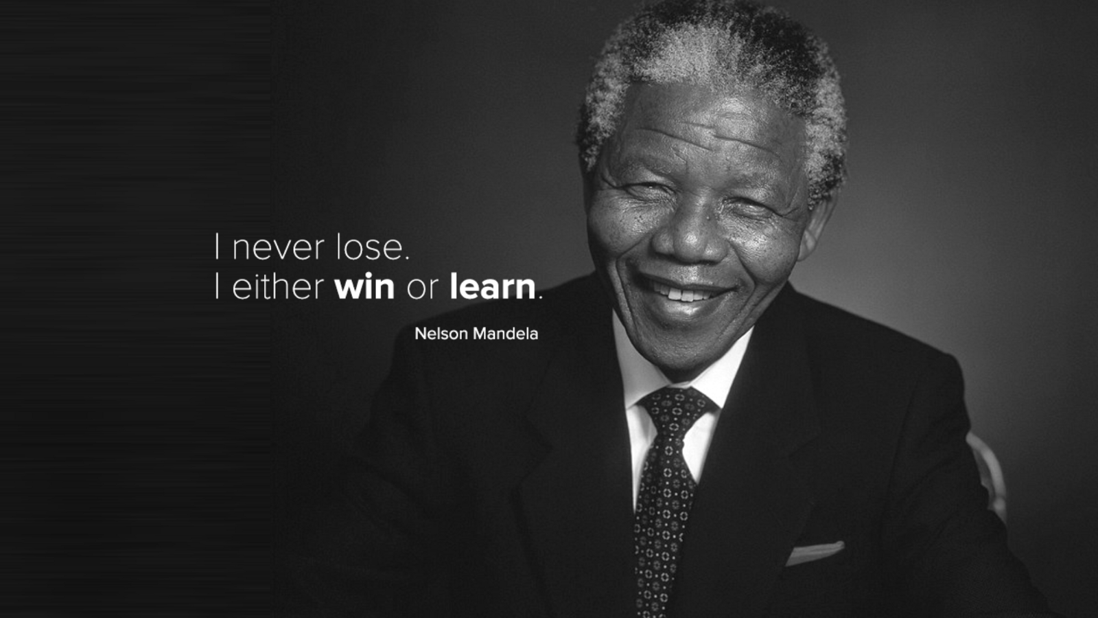 Ο μεγάλος ηγέτης, ο Νέλσον Μαντέλα